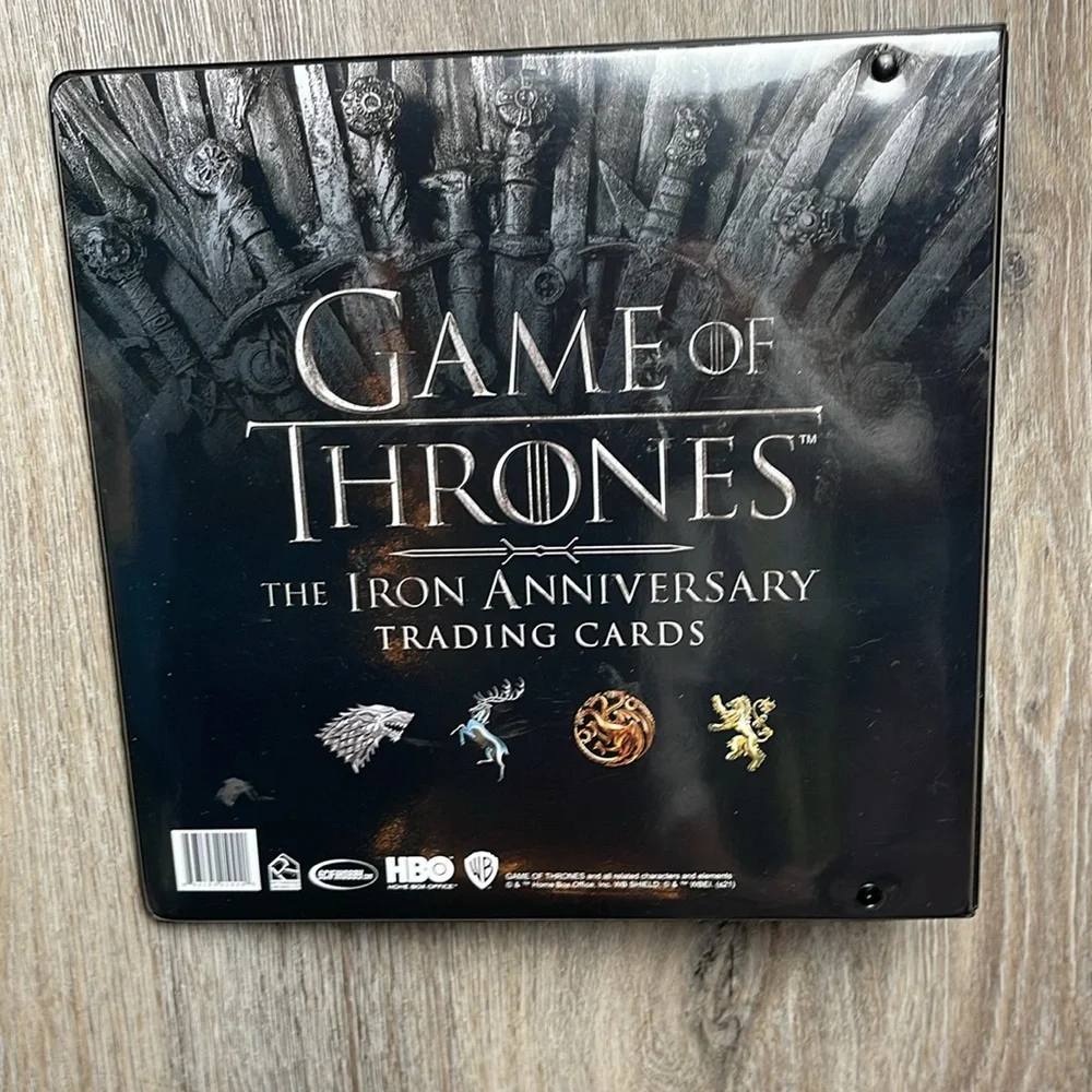 Game of Thrones Iron Anniversary Trading Cards/Multipurpose Binder